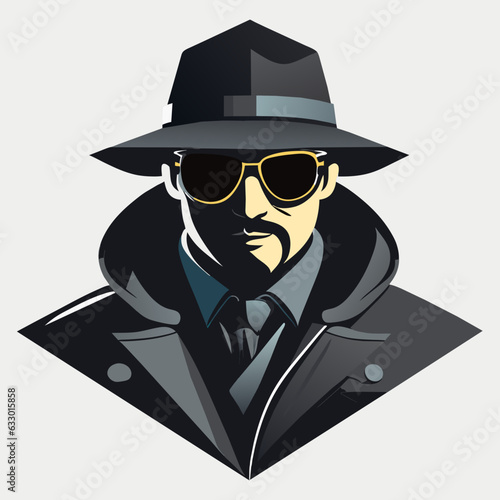 a detective with sun glass