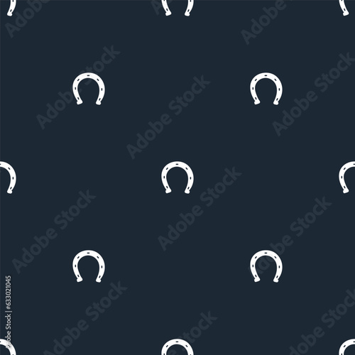 Vector seamless pattern with horseshoes