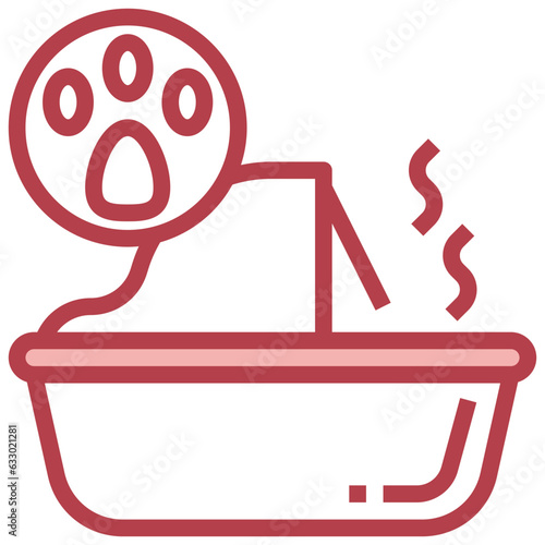 LITTER BOX line icon,linear,outline,graphic,illustration