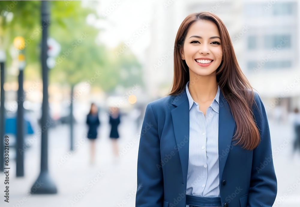 Young professional business woman standing outdoor on street, executive , manager, lawyer, CEO, banker, engineer, IT specialist Young professional business woman standing outdoor on street, executive , manager, lawyer, CEO, banker, engineer, IT specialist