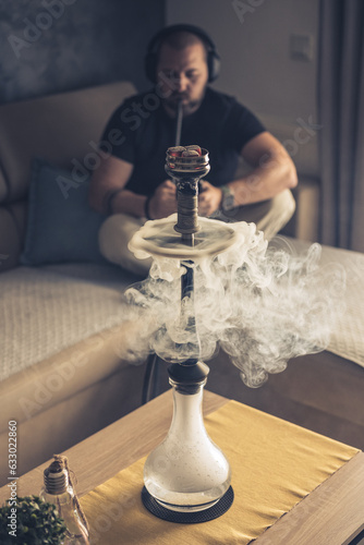 Slowmo Vertical 9:16 smoking hookah