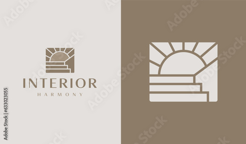 Interior Logo Template. Universal creative premium symbol. Vector illustration. Creative Minimal design template. Symbol for Corporate Business Identity