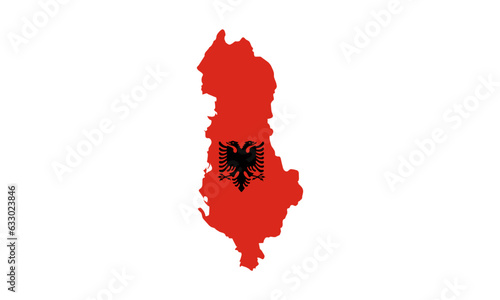 Albania flag vector image
