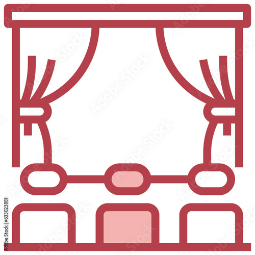 CINEMA PREMIERE line icon,linear,outline,graphic,illustration