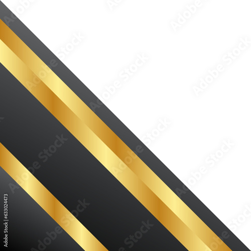 Free Download Gold Banner Corner - GFXLoad