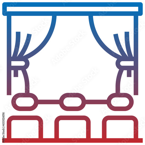 CINEMA PREMIERE line icon,linear,outline,graphic,illustration