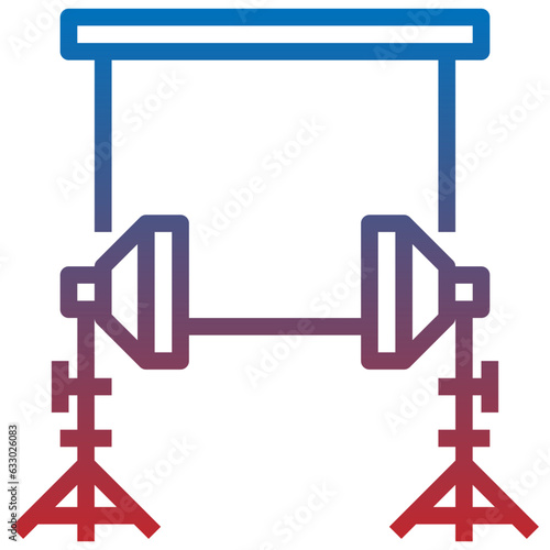 STUDIO LIGHTING line icon,linear,outline,graphic,illustration