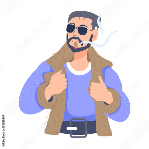 Man Smoking 
