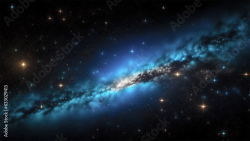 Space galaxy colorful nebula background, universe magic starry sky, gas cloud in deep outer cosmos.