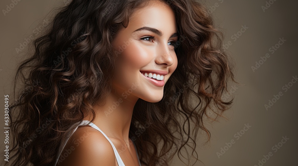 healthy beauty woman skincare teen young happiness woman smiling cheerful comb hair style bright and shine facial healthy skin outdoor shooting background,ai generate healthy beauty woman skincare teen young happiness woman smiling cheerful comb hair style bright and shine facial healthy skin outdoor shooting background,ai generate