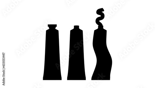 Oil Paint Tube silhouette