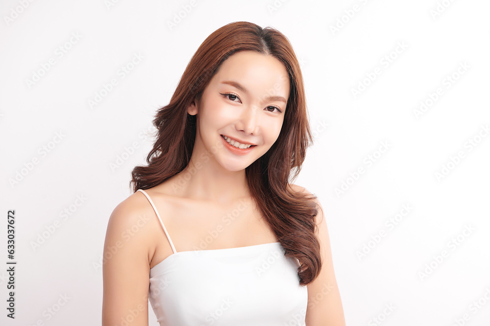 Beautiful young asian woman with clean fresh skin on white background, Face care, Facial treatment, Cosmetology, beauty and spa, Asian women portrait. Beautiful young asian woman with clean fresh skin on white background, Face care, Facial treatment, Cosmetology, beauty and spa, Asian women portrait.