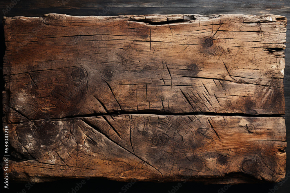 Naklejka premium Isolated wooden slab, converses with rough concrete wall texture, harmonious juxtaposition Generative AI