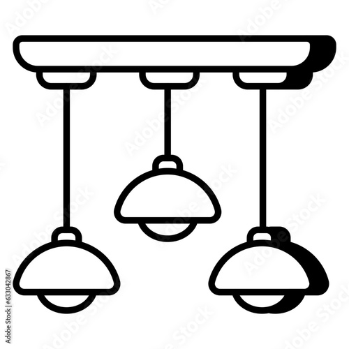 A modern design icon of ceiling lamps