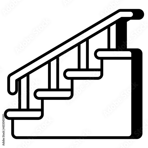 Creative design icon of stairs