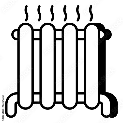 An icon design of electric heater