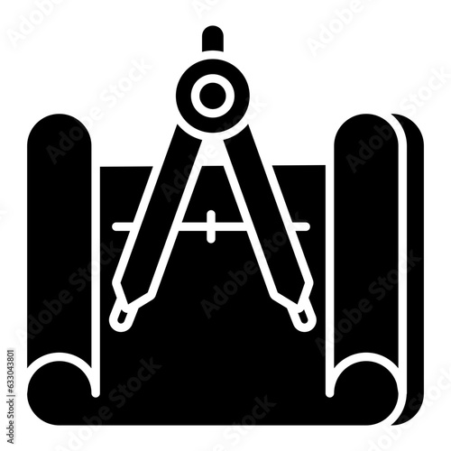 Creative design icon of compass