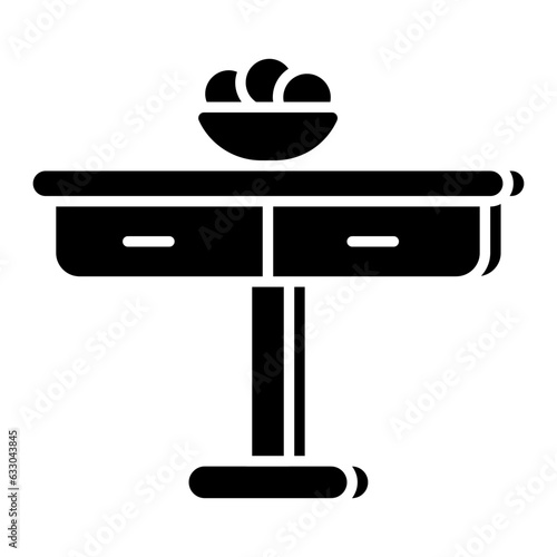 Premium download icon of drawer table