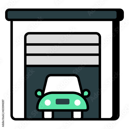 Premium download icon of garage