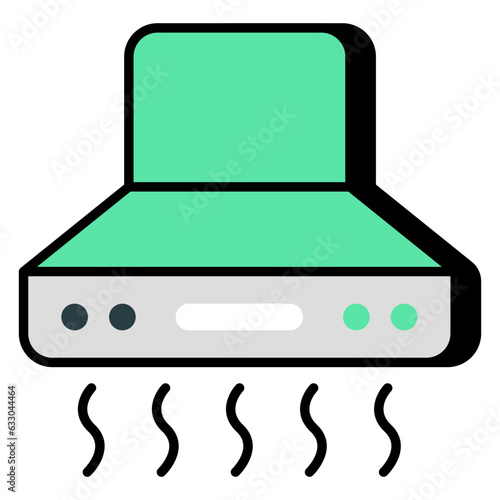 An icon design of extractor hood 