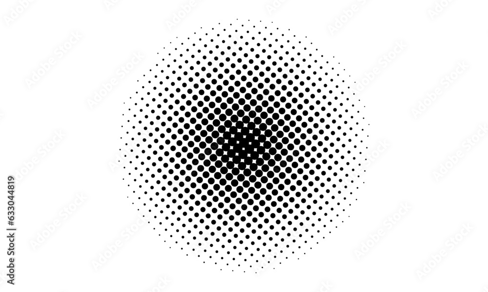 Transparent Vector Gradient Color Halftone Circular Dots Pattern Template