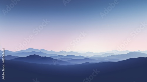 mountains in the morning. Generative AI