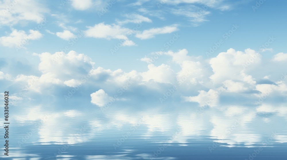 blue sky and clouds. Generative AI blue sky and clouds. Generative AI