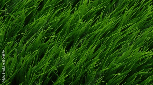 green grass in the wind. Generative AI © ArtSpree