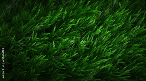 green grass in the wind. Generative AI