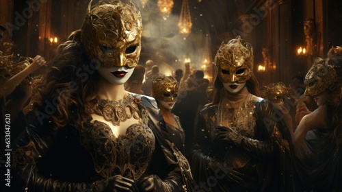 venetian carnival mask. Generative AI