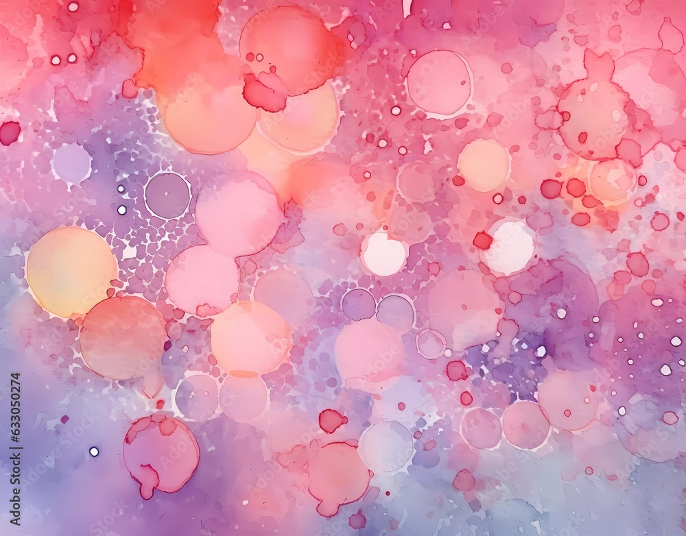 Abstract background with pink bubbles