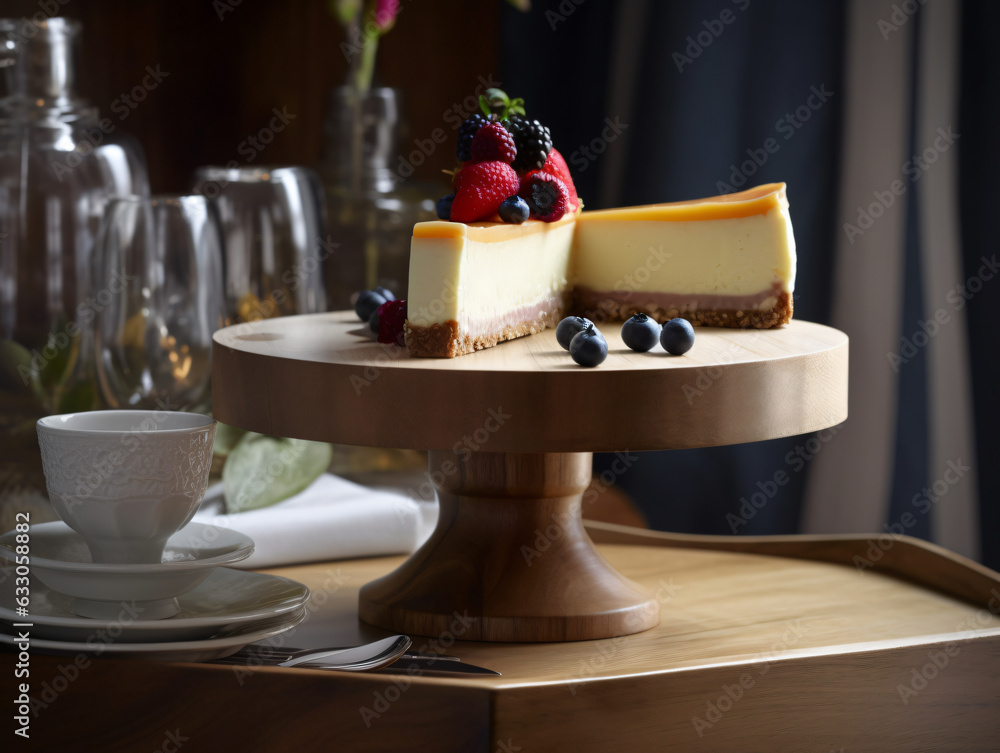 a delectable slice of Cheesecake
