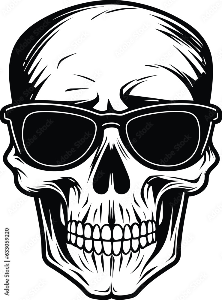Skull illustration vector design for t shirt Skull illustration vector design for t shirt