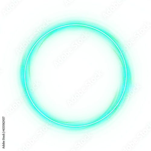 cyber neon circle gradient light effect