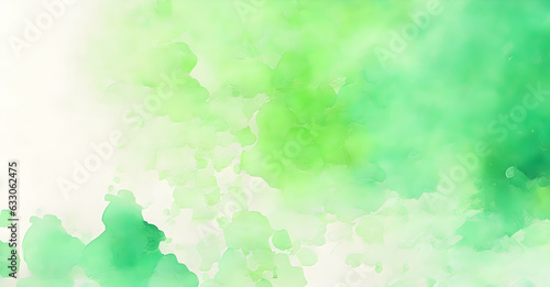 Green Watercolor Abstract Textures Background