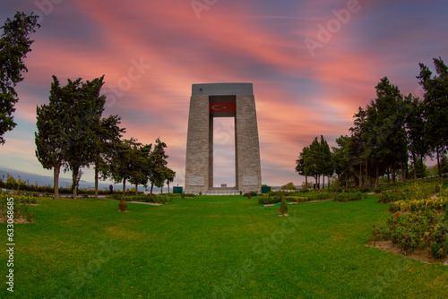 The Canakkale Martyrs Memorial is a war memorial commemorating the service of about Turkish soldiers who participated at the Battle of Gallipoli.
