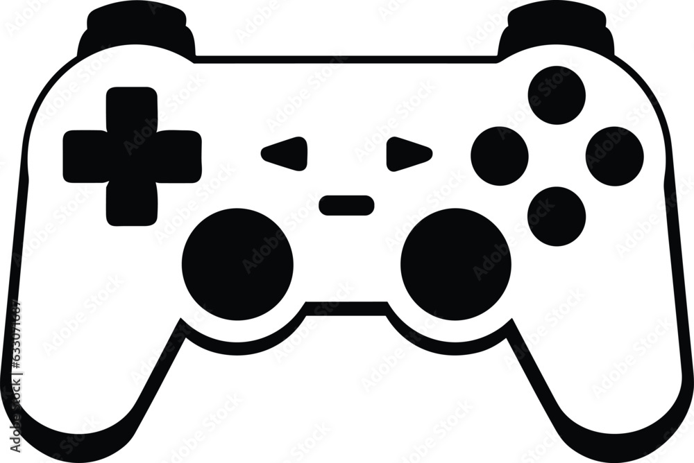Video game controller vector illustration for t-shirt design Video game controller vector illustration for t-shirt design