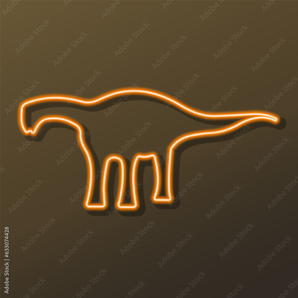 dinosaur neon sign, modern glowing banner design, colorful modern design trend on black background. Vector illustration. dinosaur neon sign, modern glowing banner design, colorful modern design trend on black background. Vector illustration.