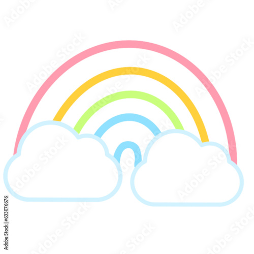 rainbow and clouds