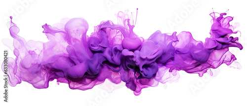 isolated purple liquid watercolor splash