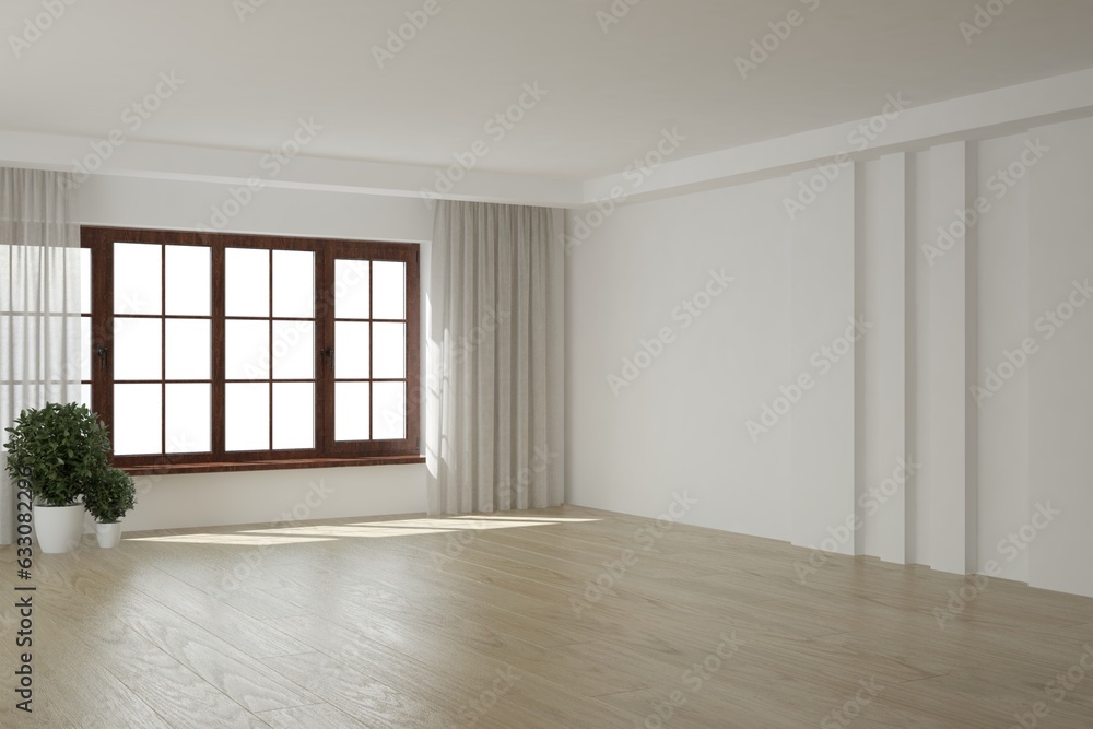 Obraz premium Modern interior design. 3D illustration