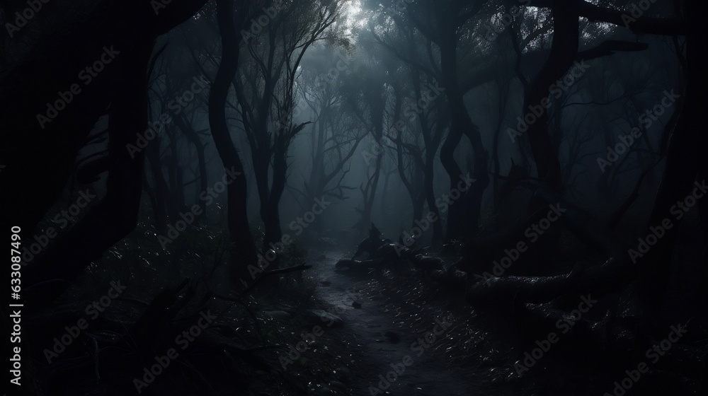 Scary Forest, Horror, AI