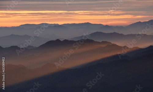 Sunrise on mountains