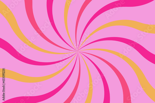 abstract background with lines, orangle and pink twist background, barbie style background