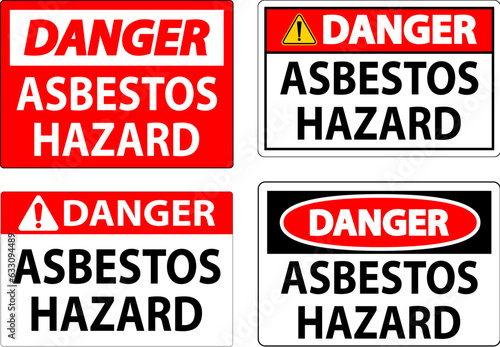 Asbestos Danger Signs Asbestos Hazard Area Authorized Personnel Only