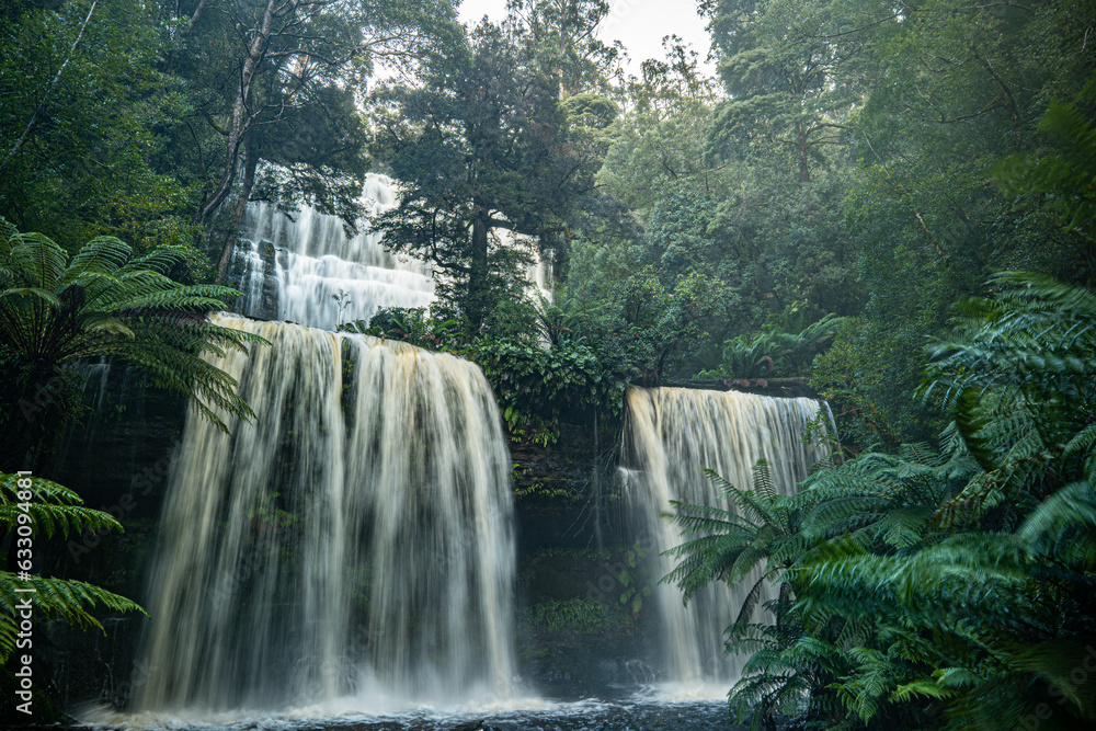 Naklejka premium waterfall in the forest