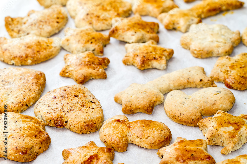 Fresh crunchy homemade biscuits Fresh crunchy homemade biscuits