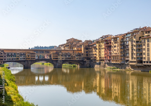 View of the Ponte Vecchio bridge. Florence. Italy