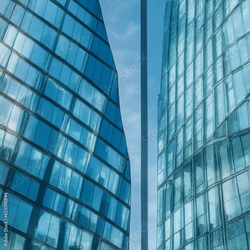 glass skyscraper illustration