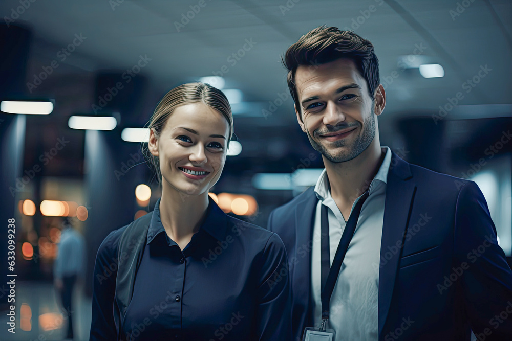 Business people in office, team, generative ai Business people in office, team, generative ai